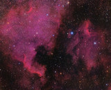 Fototapeta Na sufit - North America and Pelican Nebula