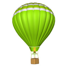 hot air balloon isolated on a white background