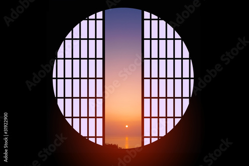 和風丸窓 Stock イラスト Adobe Stock