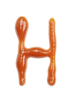 Ketchup abc. Letter H