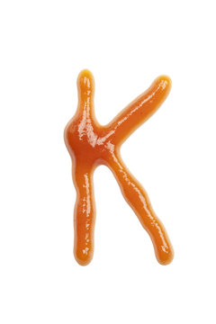 Ketchup abc. Letter K