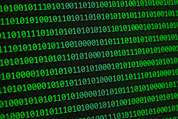 Fototapete - binary numbers moder communication computer