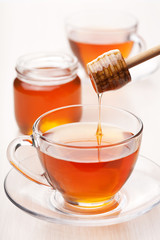 Canvas Print - tea with honey