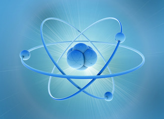3d rendered molecule