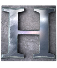 Poster - Typescript upper case H   letter