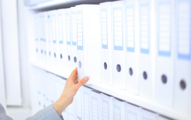 Shelf with Folders for documents