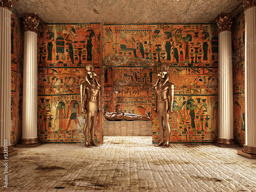 Dekoracja na wymiar  komnata-faraona