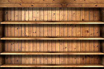 Wooden book shelf