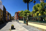Fototapeta  - Colorful Street in La Laguna, Canary Island, Tenerife