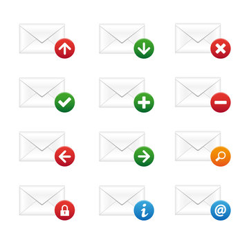 Email icons set