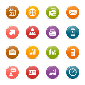 Colored dots - Office and Business icons