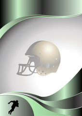 Wall Mural - american football metal background