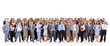 © ASDF - big group of business people. Isolated over white
