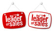 The leader of sales signs.