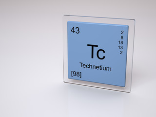 Wall Mural - Technetium - symbol Tc - chemical element of the periodic table