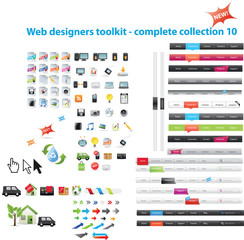 Wall Mural - Web designers toolkit - complete collection 10
