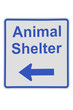 Animal shelter sign