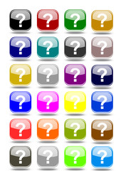 Poster - Set info buttons various colors