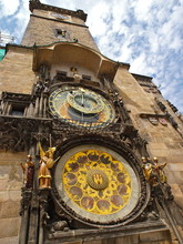 Astronomical Clock Tower In Prague, Czech Republic