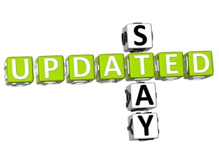Leinwandbilder - Stay Updated Crossword