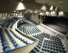 Interior Of A Congress Palace,  Auditorium In Lugano