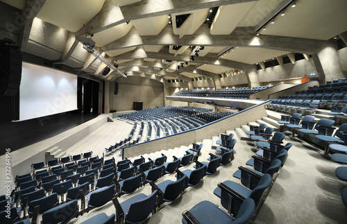 Fotografía interior of a Congress Palace, auditorium in Lugano