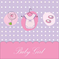 Sticker - Baby Girl Announcement