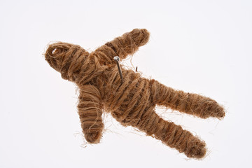 Rope Voodoo Doll with Nail on Chest