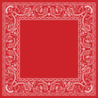 Red bandana design
