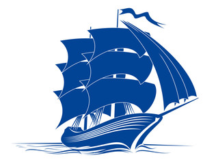 Sticker - Brigantine ship