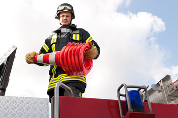 Wall Mural - Firefighter