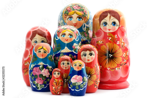 wooden doll matrioshka Poster Mural XXL