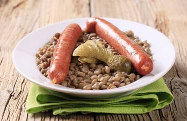 Poster - Lentils and sausages