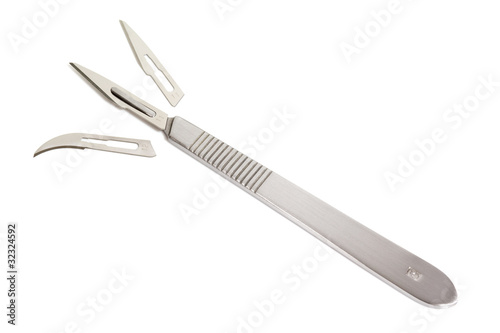 Cuadros en Lienzo scalpel with surgical blades isolated