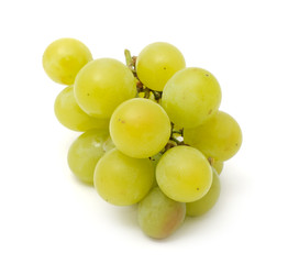 Wall Mural - White Grapes Isolated on White Background