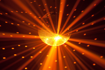 Wall Mural - golden party lights background