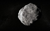 Fototapeta  - Large planetoid in empty space