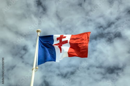 Drapeau Croix De Lorraine A Courseulles Sur Mer Buy This Stock Photo And Explore Similar Images At Adobe Stock Adobe Stock