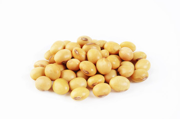 Wall Mural - fresh soybean on background