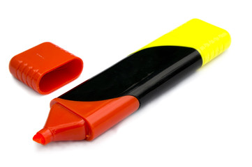 Red and yellow marker