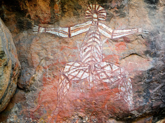 Wall Mural - Aboriginal rock, Nourlangie, Kakadu N/P, Australia