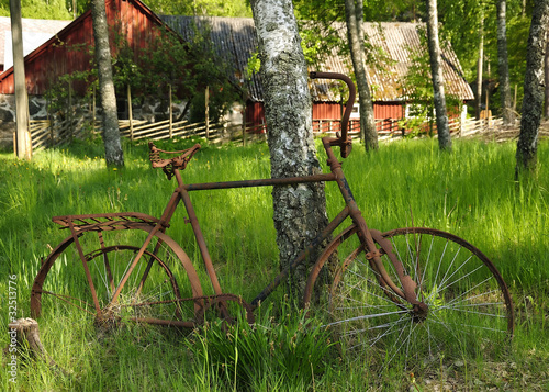 Dekoracja na wymiar  stary-zardzewialy-rower