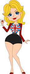 Sticker - British Flag Outfit