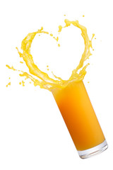 Poster - orange juice splash