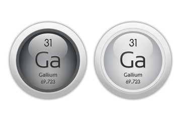 Gallium - two glossy web buttons