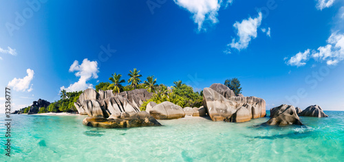 Cuadros en Lienzo Anse Source d'Argent, la Digue, Seychelles