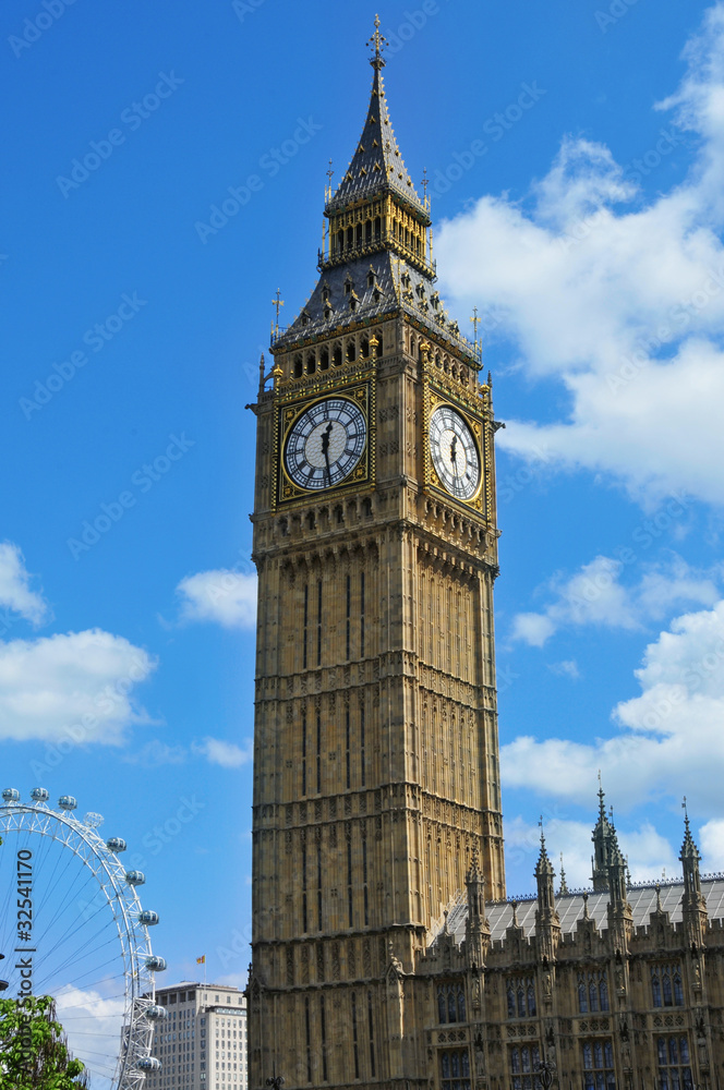 Big Ben in London, United Kingdom - obrazy, fototapety, plakaty 