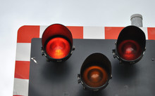 Railway Level Crossing Signal Warning Lights
