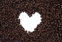 Heart Shape Of Chocolate Chips