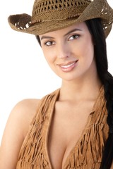 Canvas Print - Western style female portrait